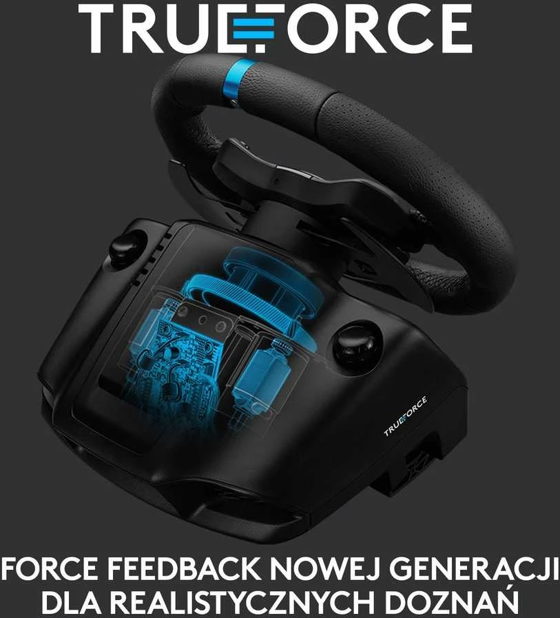 Logitech G923 TRUEFORCE simuliacinis lenktynių vairas su pedalais, skirtas PlayStation/PC