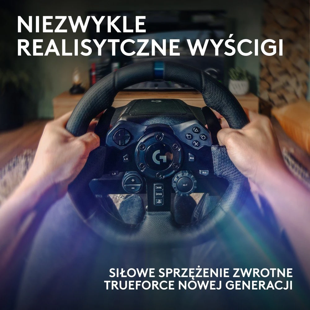 Logitech G923 TRUEFORCE simuliacinis lenktynių vairas su pedalais, skirtas PlayStation/PC