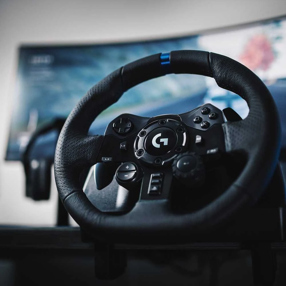 Logitech G923 TRUEFORCE simuliacinis lenktynių vairas su pedalais, skirtas PlayStation/PC