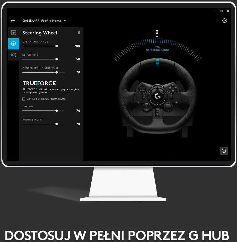 Logitech G923 TRUEFORCE simuliacinis lenktynių vairas su pedalais, skirtas PlayStation/PC