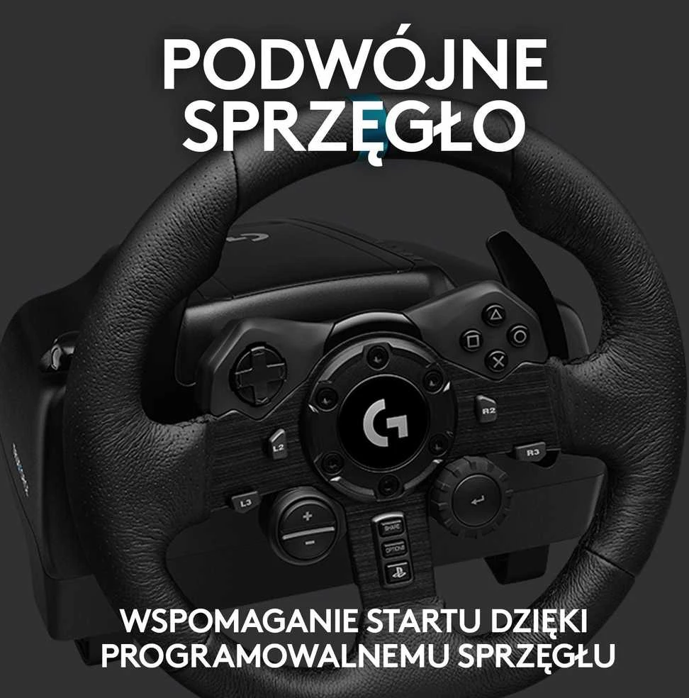 Logitech G923 TRUEFORCE simuliacinis lenktynių vairas su pedalais, skirtas PlayStation/PC