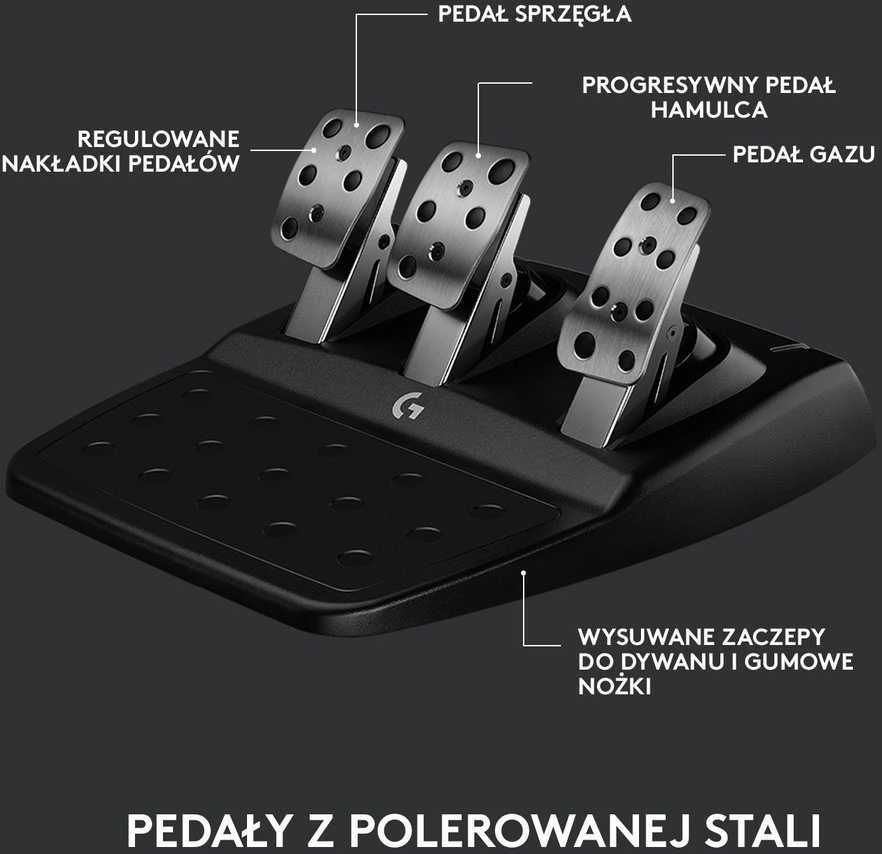 Logitech G923 TRUEFORCE simuliacinis lenktynių vairas su pedalais, skirtas Xbox Series X/S /Xbox One/PC