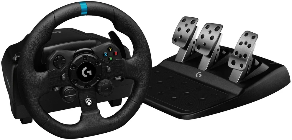 Logitech G923 TRUEFORCE simuliacinis lenktynių vairas su pedalais, skirtas Xbox Series X/S /Xbox One/PC