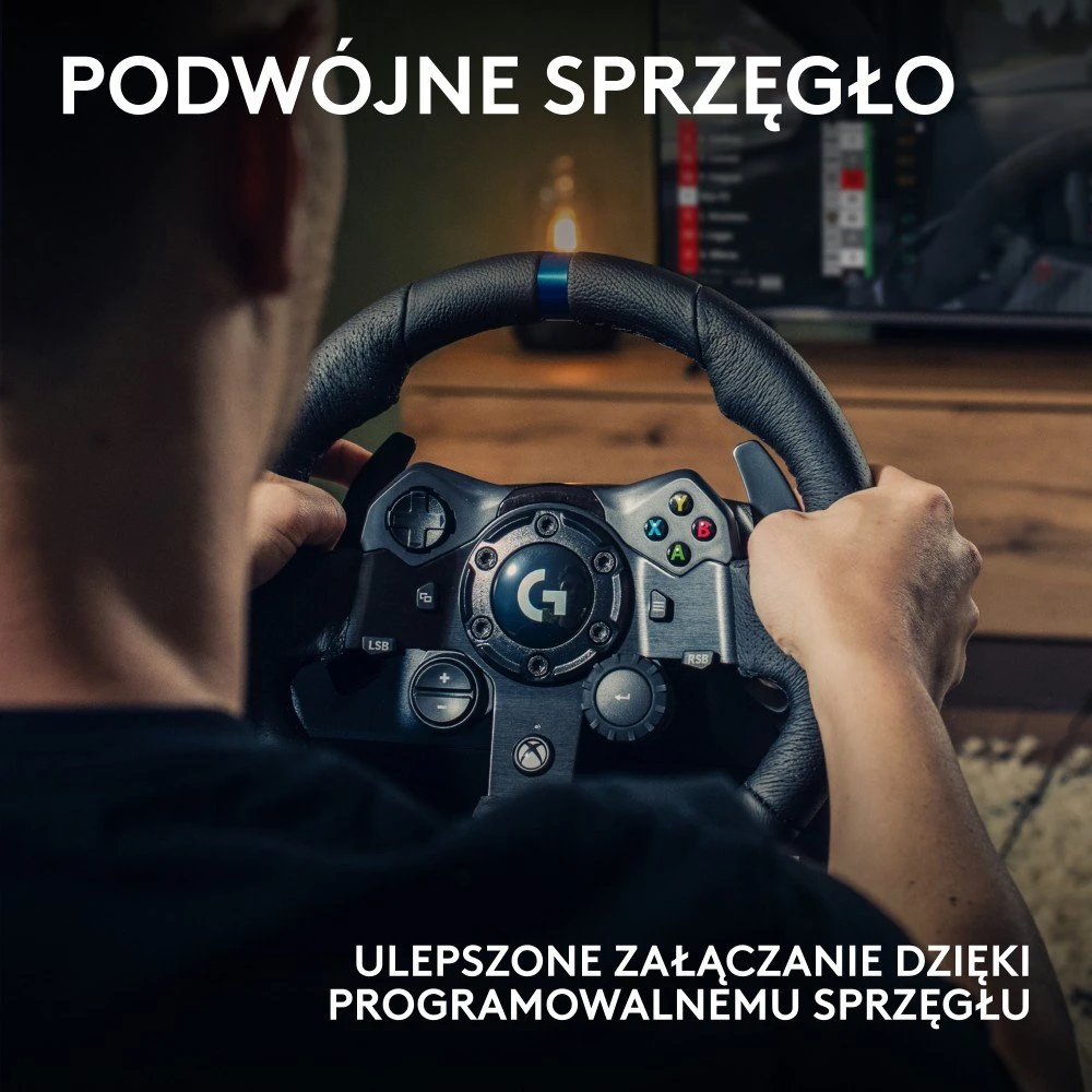 Logitech G923 TRUEFORCE simuliacinis lenktynių vairas su pedalais, skirtas Xbox Series X/S /Xbox One/PC