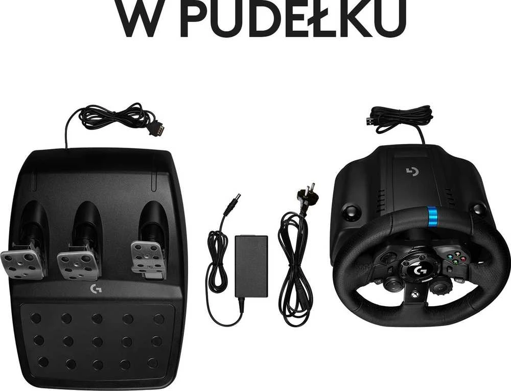 Logitech G923 TRUEFORCE simuliacinis lenktynių vairas su pedalais, skirtas Xbox Series X/S /Xbox One/PC
