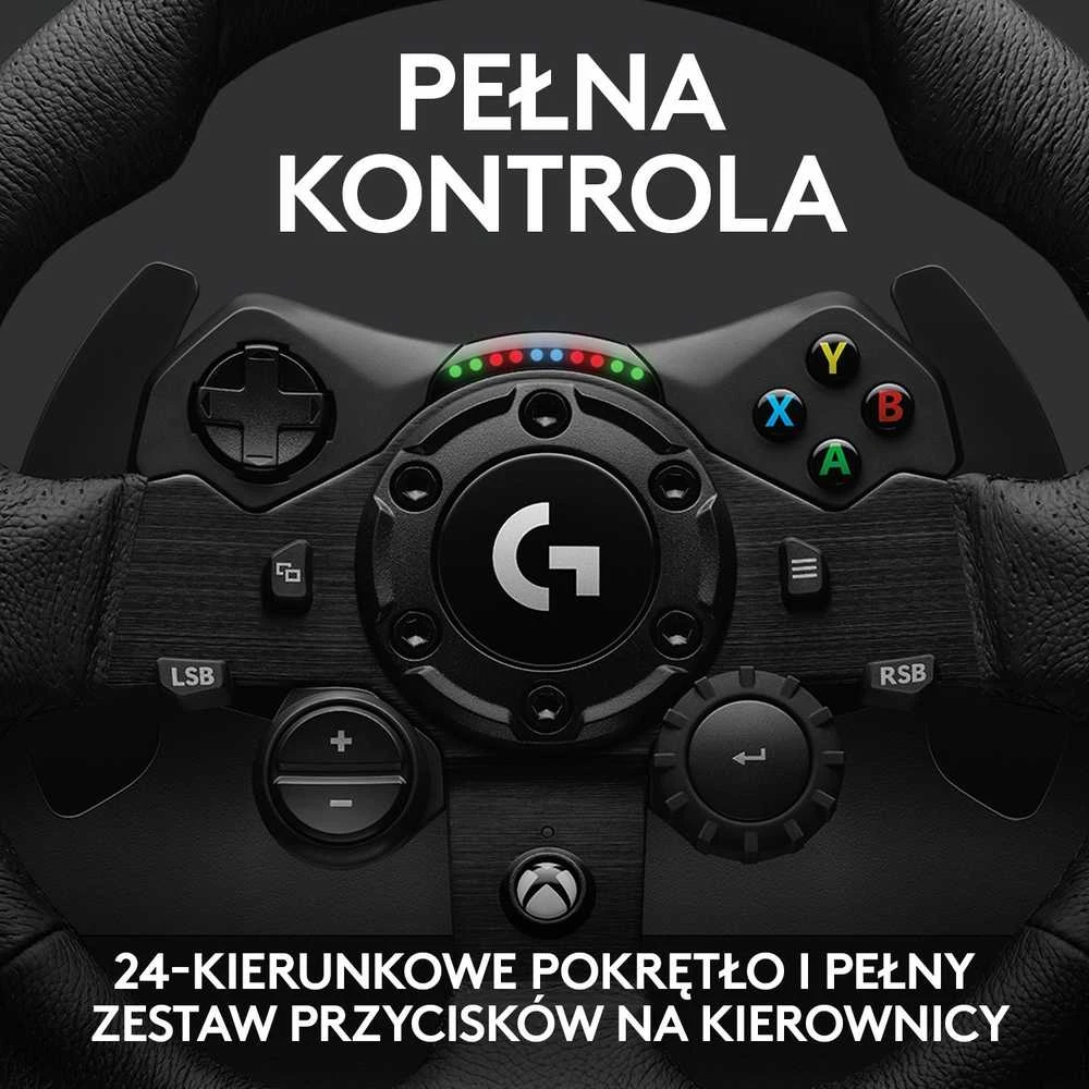 Logitech G923 TRUEFORCE simuliacinis lenktynių vairas su pedalais, skirtas Xbox Series X/S /Xbox One/PC