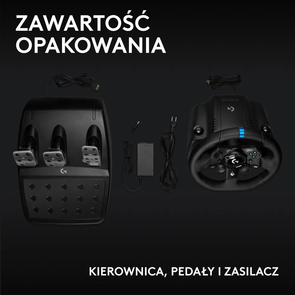 Logitech G923 TRUEFORCE simuliacinis lenktynių vairas su pedalais, skirtas Xbox Series X/S /Xbox One/PC
