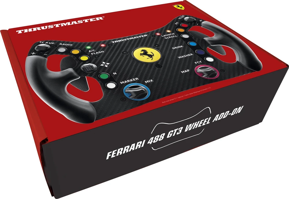 Žaidimų vairas Thrustmaster Ferrari 488 GT3 Wheel Add-On