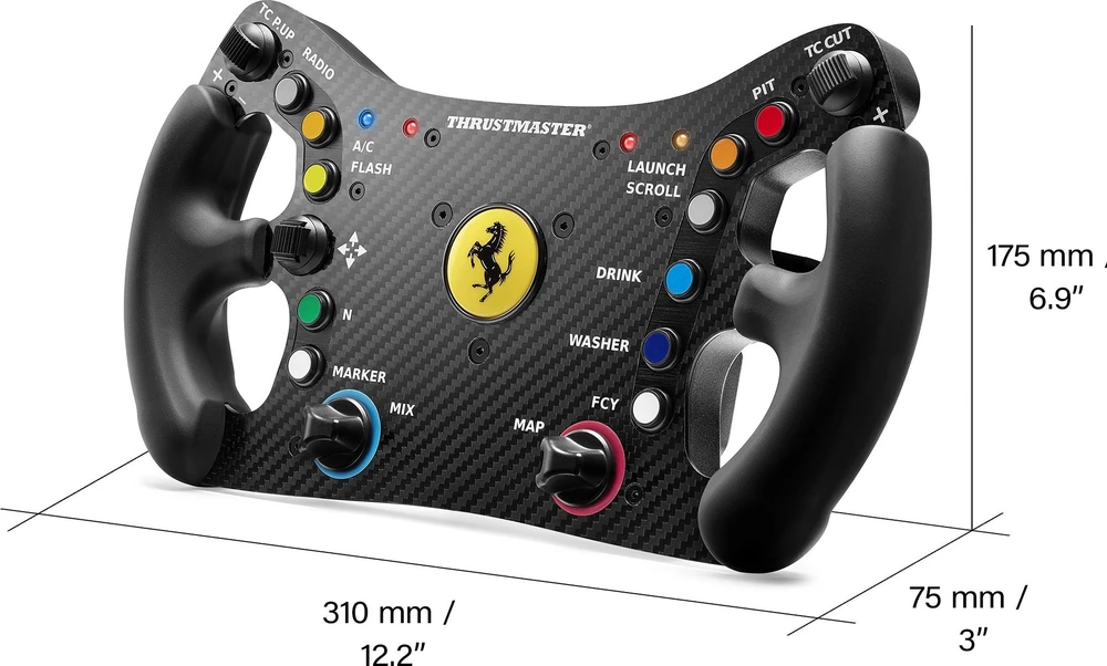 Žaidimų vairas Thrustmaster Ferrari 488 GT3 Wheel Add-On