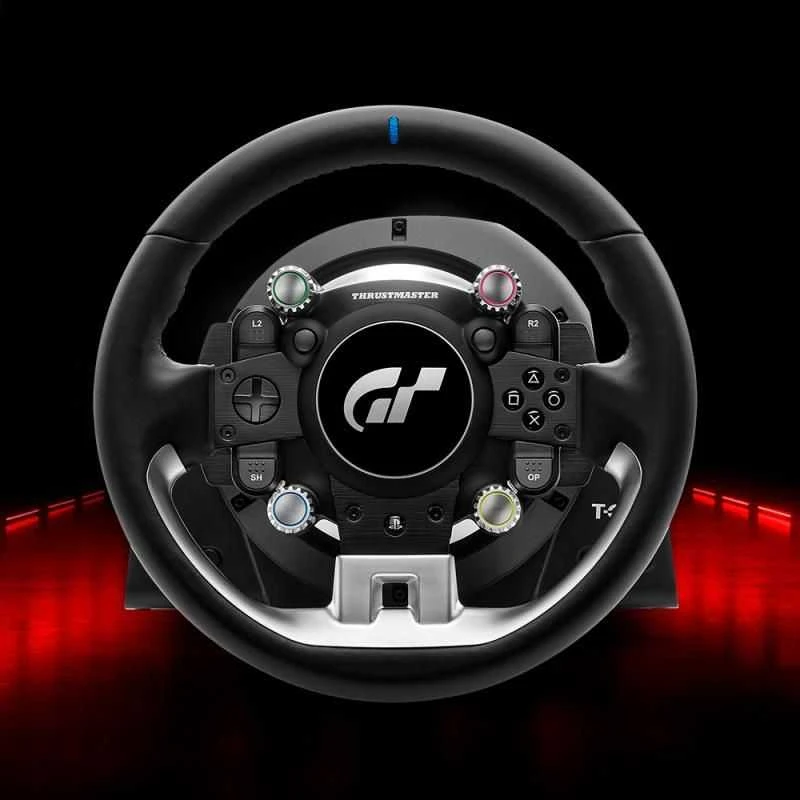 Žaidimų vairas Thrustmaster T−GT II + Baza, Juodos spalvos