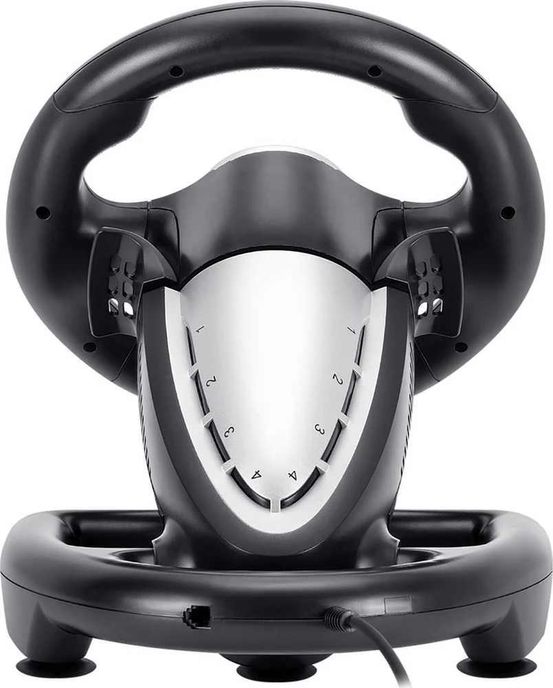 Defender TURBO PRO vairas, 10 mygtukų, USB, juodas, su pedalais, PS3, PS4, PC, XBOX One, XBOX Series X/S, Nintendo Switch