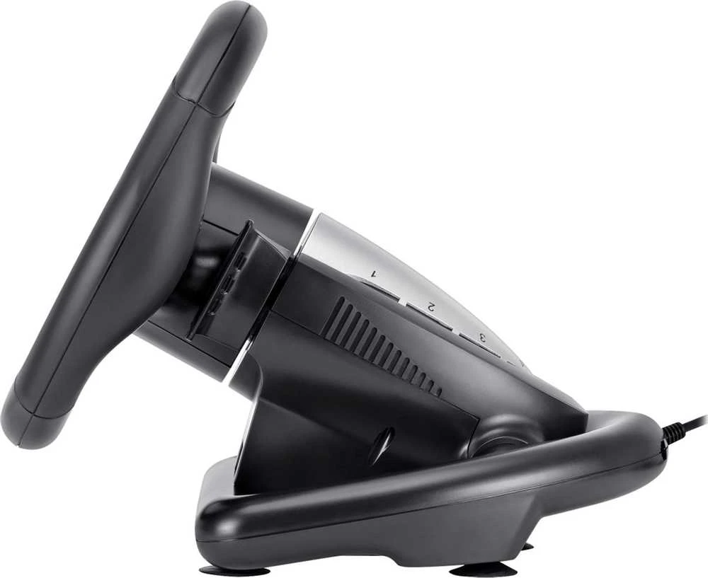 Defender TURBO PRO vairas, 10 mygtukų, USB, juodas, su pedalais, PS3, PS4, PC, XBOX One, XBOX Series X/S, Nintendo Switch
