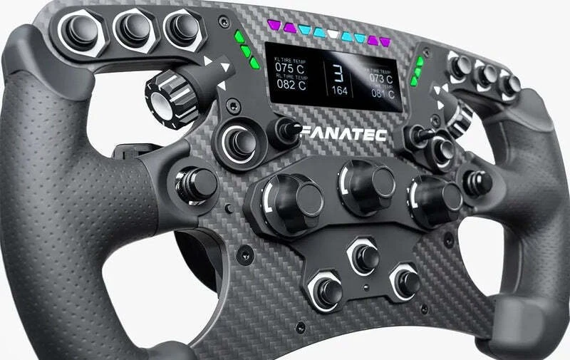 Vairas Fanatec Clubsport Formula V3 Lenkrad, 2,7”-col.-OLED-Ekranas, RGB, 290mm - juodas (CRD-9020019-WW)