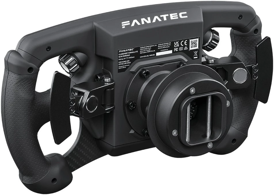 Vairas Fanatec Clubsport Formula V3 Lenkrad, 2,7”-col.-OLED-Ekranas, RGB, 290mm - juodas (CRD-9020019-WW)