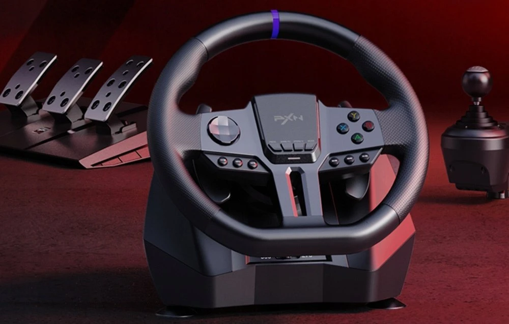 Žaidimų ratas PXN-V9Gen2 (PC / PS3 / PS4 / XBOX ONE / XBOX SERIES S&amp;X / SWITCH)