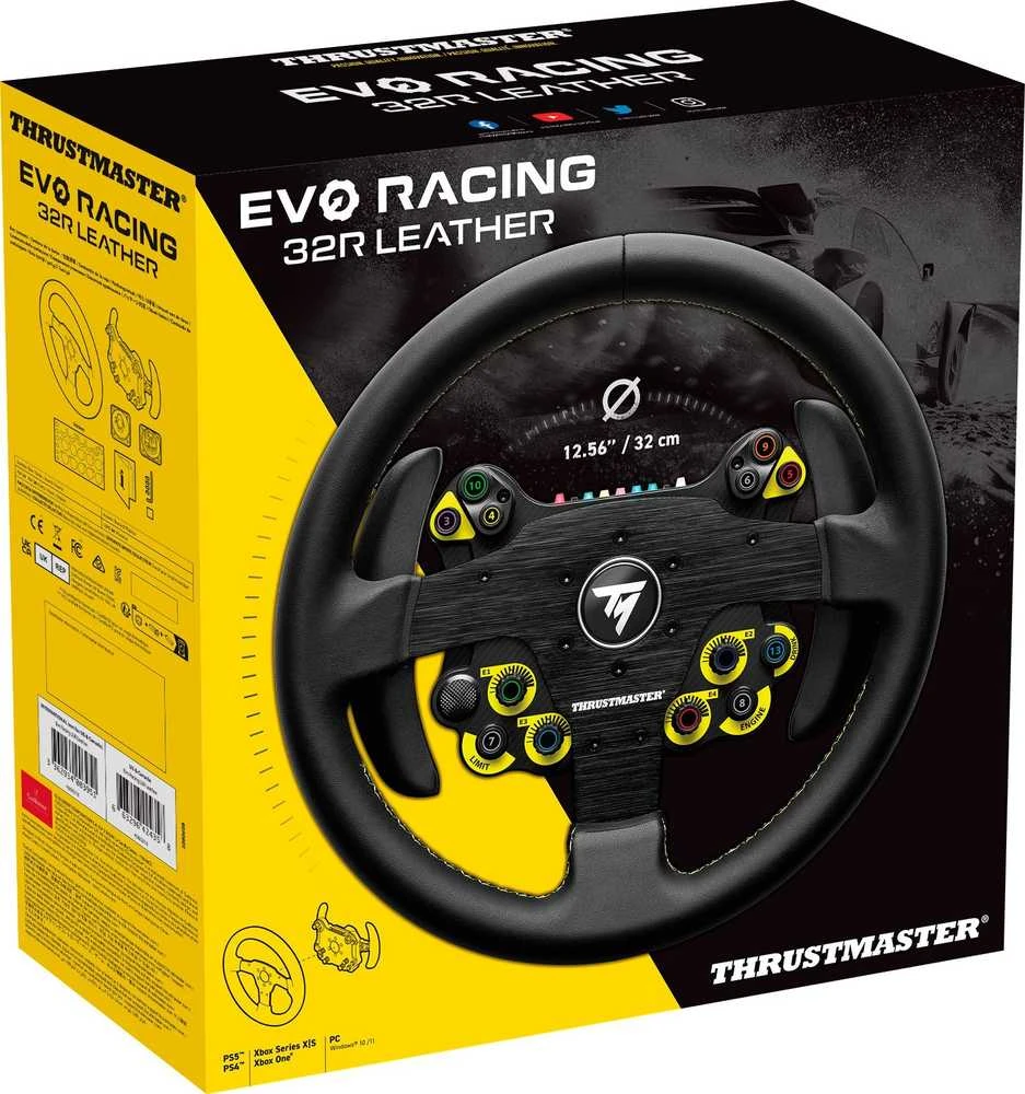 Thrustmaster Evo Racing 32R Leather | Juodas