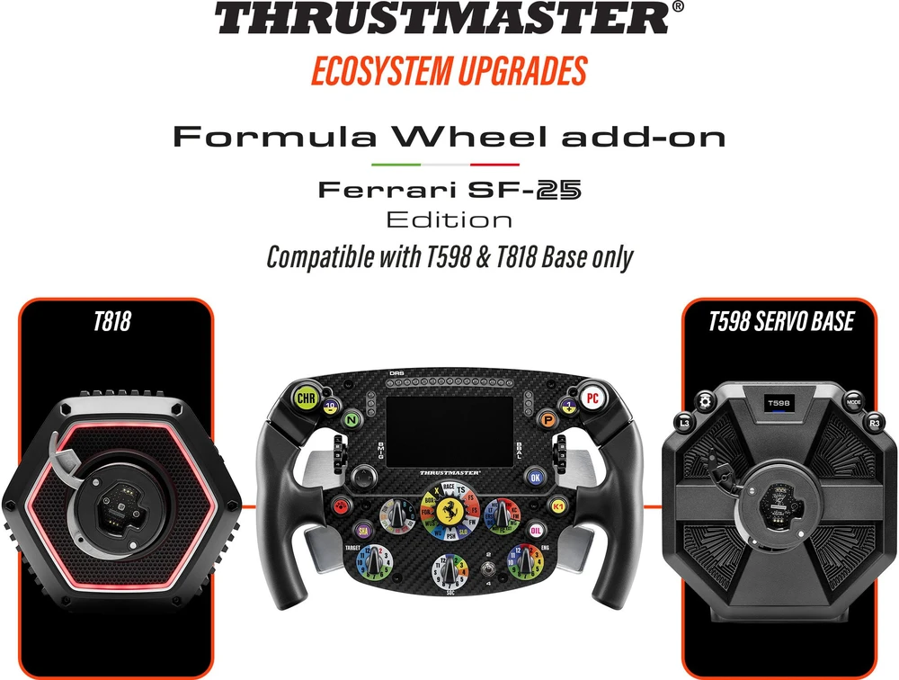 Thrustmaster „Formulės vairo priedas“ „Ferrari SF-25 Edition“ (4060466)