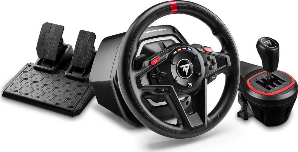 Thrustmaster T128 Shifter Pack vairas su pedalais ir pavarų svirtimi | XBOX,PC