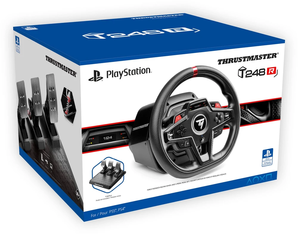 Žaidimų vairo rinkinys Thrustmaster Racing Wheel | T248R (vairo rinkinys + pedalų rinkinys) PS4 / PS5 / PC