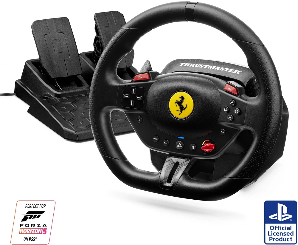 Žaidimų vairo rinkinys Thrustmaster Racing Wheel | T98-P Ferrari 296 GTB (vairo rinkinys + pedalų rinkinys) PS4 / PS5 / PC