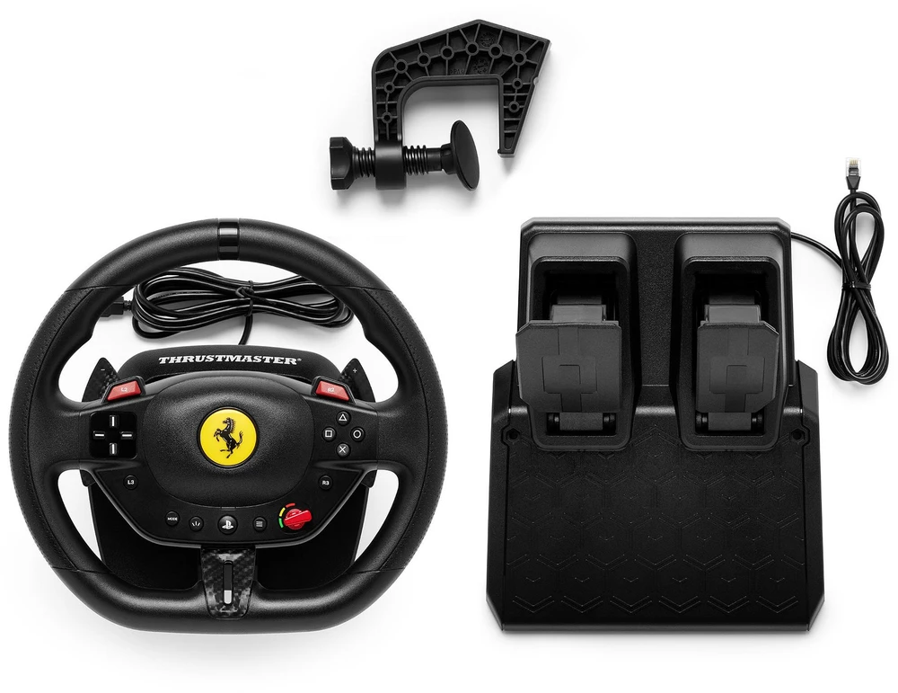 Žaidimų vairo rinkinys Thrustmaster Racing Wheel | T98-P Ferrari 296 GTB (vairo rinkinys + pedalų rinkinys) PS4 / PS5 / PC