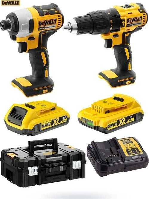 DeWALT Akumuliatorinių įrankių komplektas DCK2060D2T-QW 18V 2x2.0Ah TSTAK II