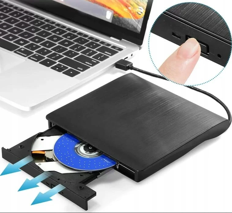 Vaizdo grotuvas DVD grotuvas Zenwire išorinis nešiojamas DVD CD įrenginys USB 3.0 įrašymo įrenginys CD/DVD grotuvas nešiojamajam kompiuteriui