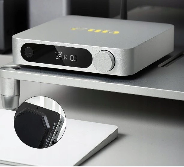 Vaizdo grotuvas Multimedijos grotuvas FiiO SR11 - sidabrinis - Grotuvas sieciowy audio