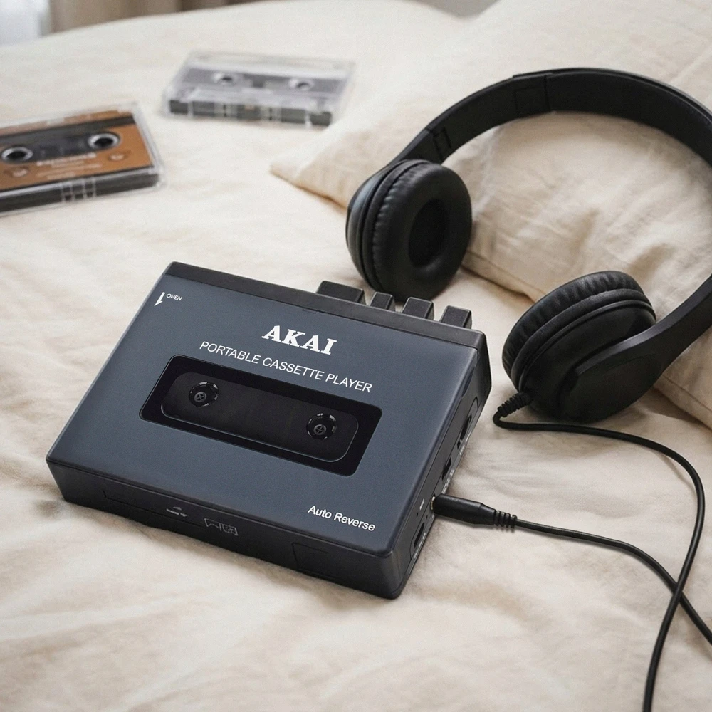 AKAI Pocket Tape nešiojamas kasečių grotuvas