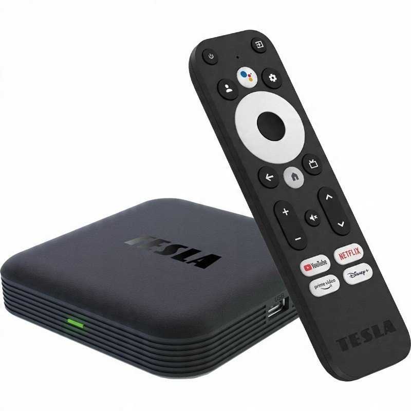 Vaizdo grotuvas Multimedijos grotuvas Tesla TESLA Multimedijos grotuvas XG600 4K, Google TV, Dolby Atmos juoda