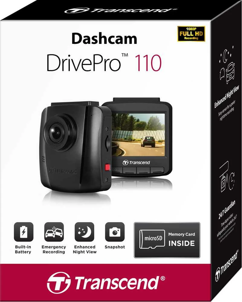 Transcend Vaizdo registratorius „DrivePro 110“, klasikinis (32 GB)