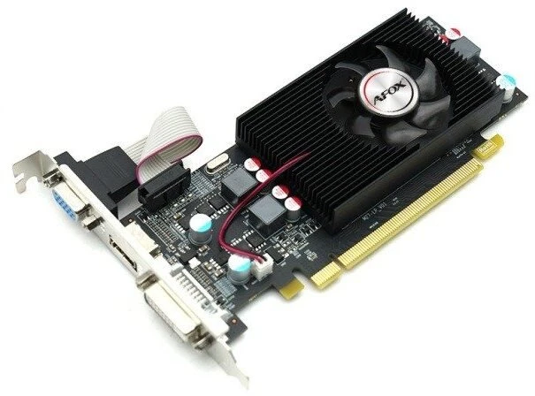 Afox Vaizdo plokštė - radeon r5 240 4gb ddr3 128bit dual dp lp single fan