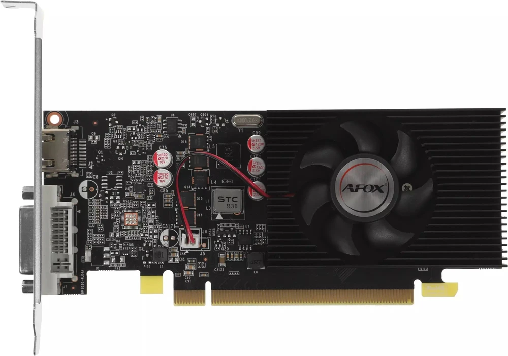 Afox Vaizdo plokštė - geforce gt1030 4gb gddr4 64bit dvi hdmi lp fan