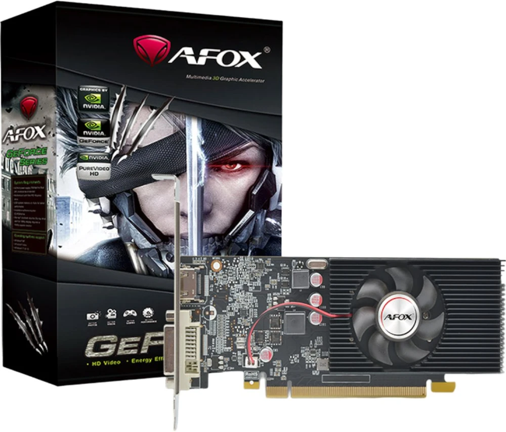 Afox Vaizdo plokštė - geforce gt1030 4gb gddr4 64bit dvi hdmi lp fan