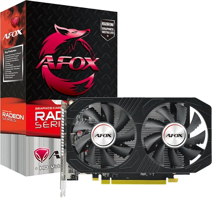 Afox Vaizdo plokštė radeon rx 560 4gb gddr5 128bit dp hdmi dvi dual fan