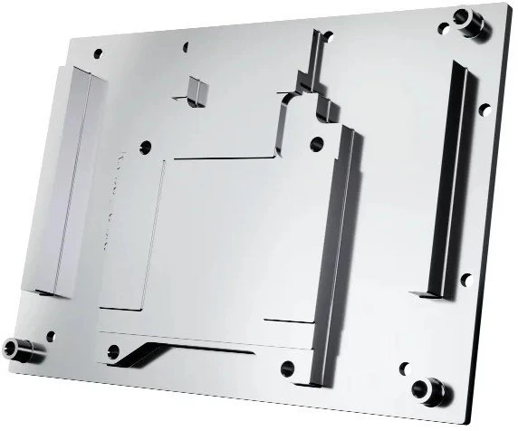 „Alphacool Core RX 9070 Steel Legend“ vaizdo plokštės vandens blokas, ARGB, su galine plokšte – akrilas