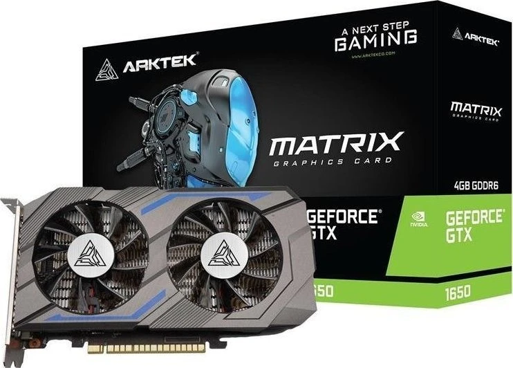 Meta Vaizdo plokštė Arktek GeForce GTX 1650 4GB GDDR6 (AKN1650D6S4GH1)