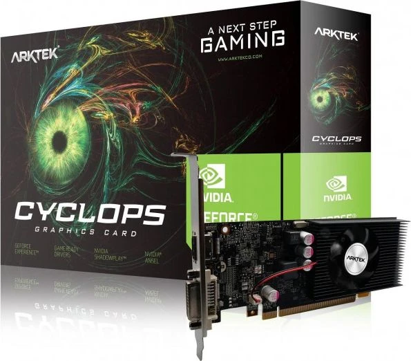 „Meta ARKTEK VGA NVIDIA GeForce GT 1030 2GB“, „GT 1030“, 2 GB GDDR5, 1xHDMI, 1xDVI