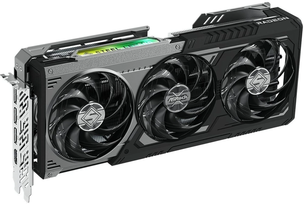 ASRock RX9070GRE Steel Legend Dark 12GB OC vaizdo plokštė