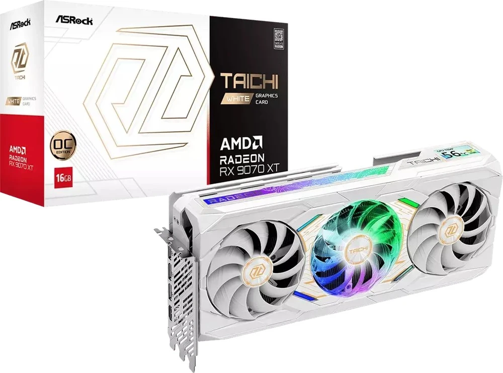 Vaizdo plokštė Grafikos plokštė ASRock RX9070XT TCW 16GO 16GB DDR6 HDMI/3xDP