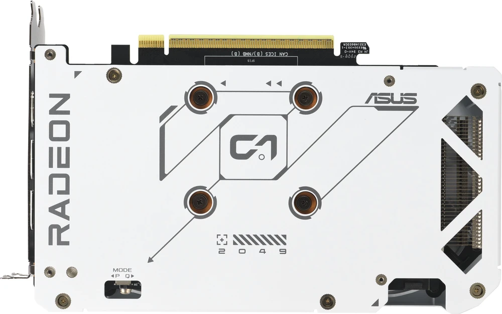 Vaizdo plokštė ASUS Dual Radeon RX 9060 XT Baltas Edition, 16384 MB GDDR6