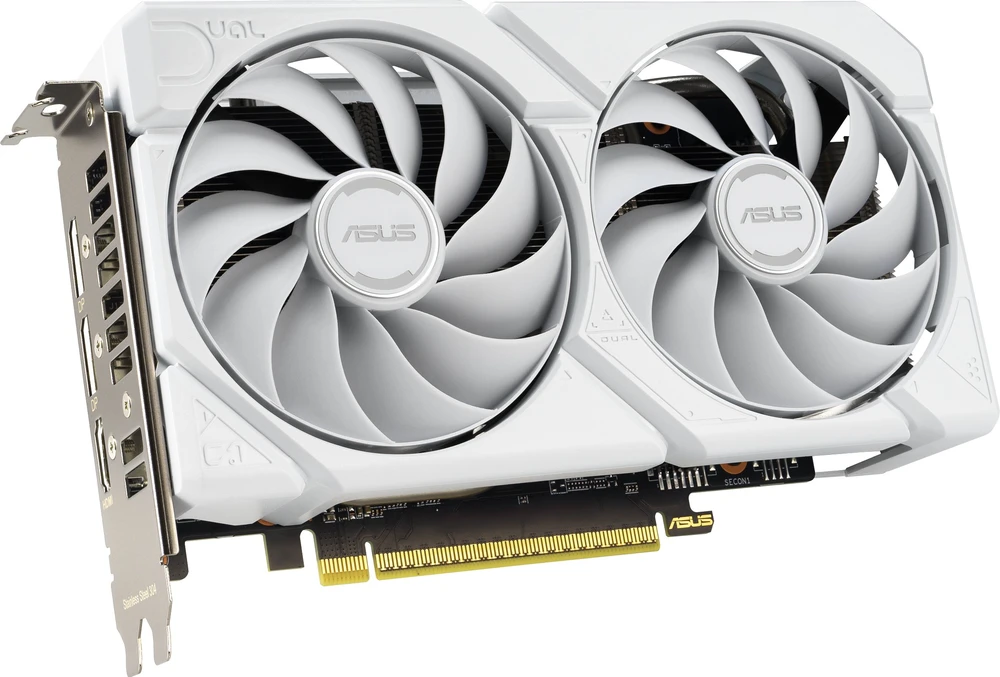 Vaizdo plokštė ASUS Dual Radeon RX 9060 XT Baltas Edition, 16384 MB GDDR6