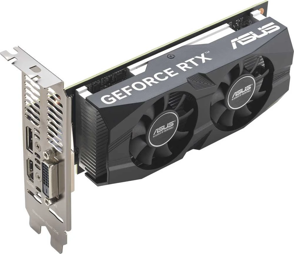 Vaizdo plokštė ASUS GeForce RTX 3050 OC 6GB GDDR6 žemo profilio (Low Profile) 90YV0KQ0-M0NA00