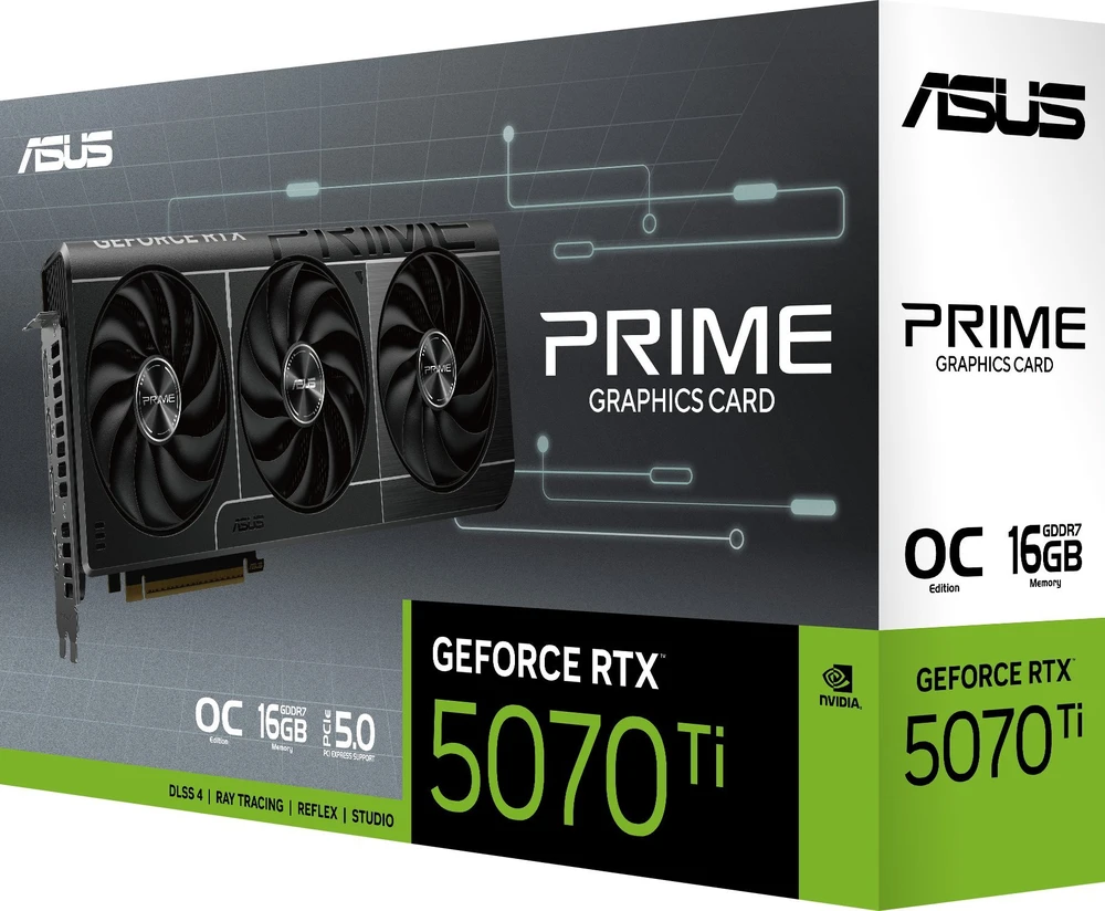 ASUS Prime GeForce RTX 5070 Ti OC 16 GB vaizdo plokštė