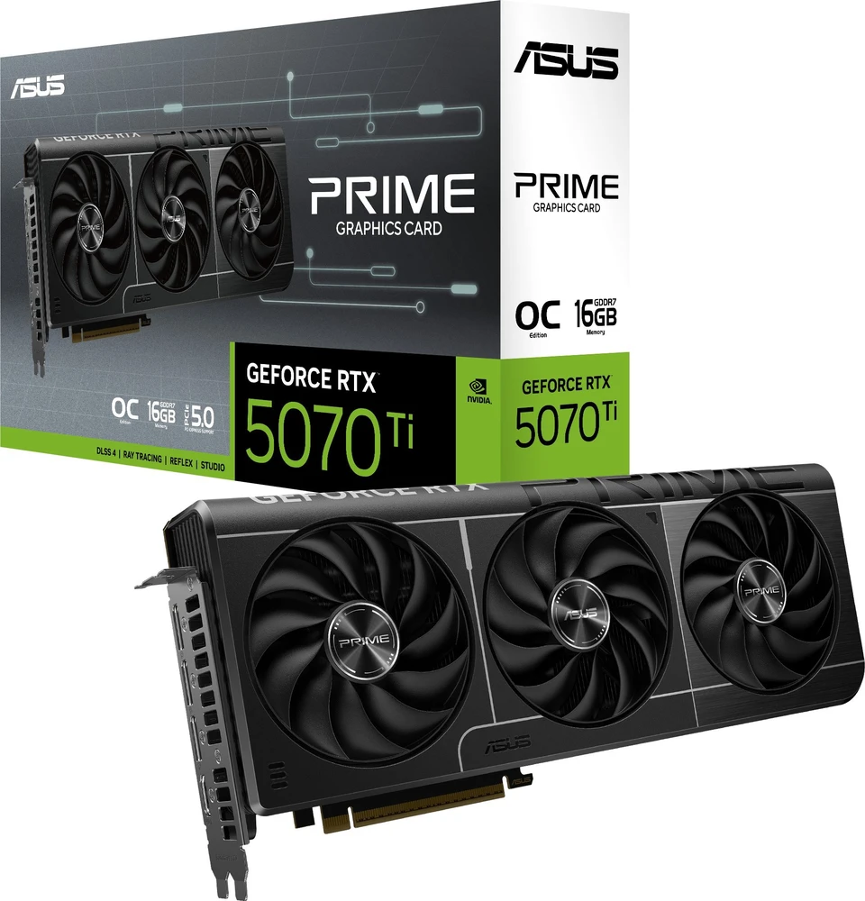 ASUS Prime GeForce RTX 5070 Ti OC 16 GB vaizdo plokštė