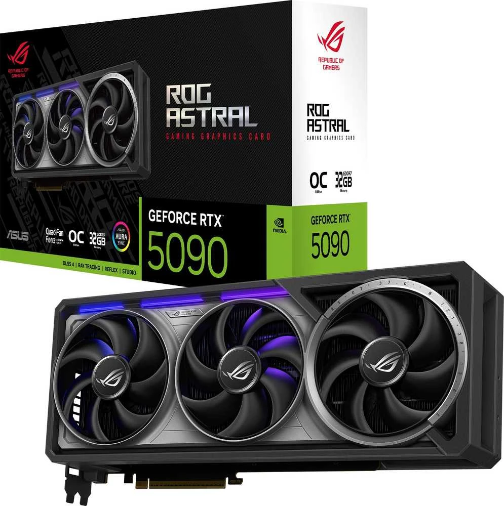 ASUS ROG ASTRAL GeForce RTX 5090 OC 32 GB GDDR7 vaizdo plokštė