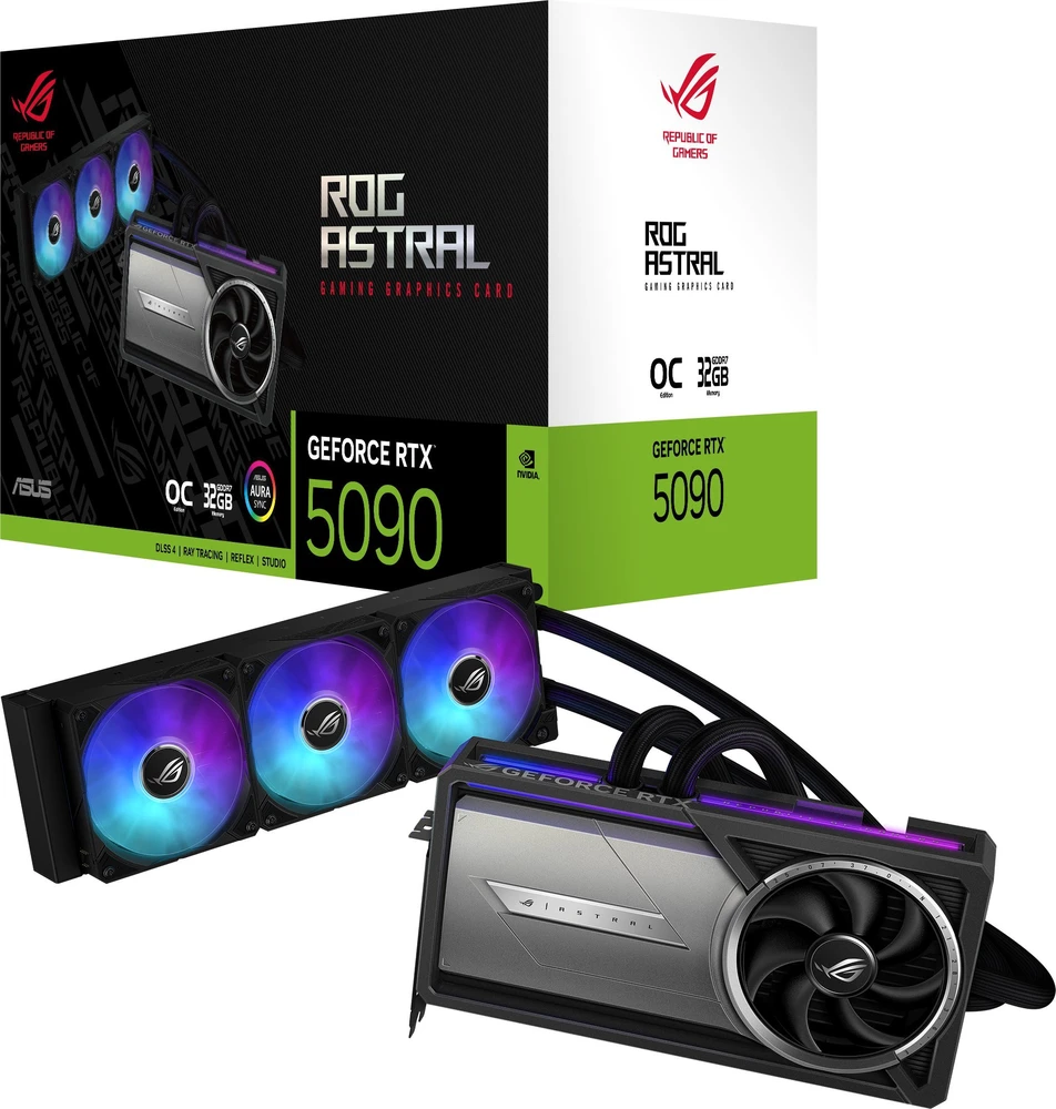 ASUS ROG Astral LC GeForce RTX 5090 OC 32 GB vaizdo plokštė
