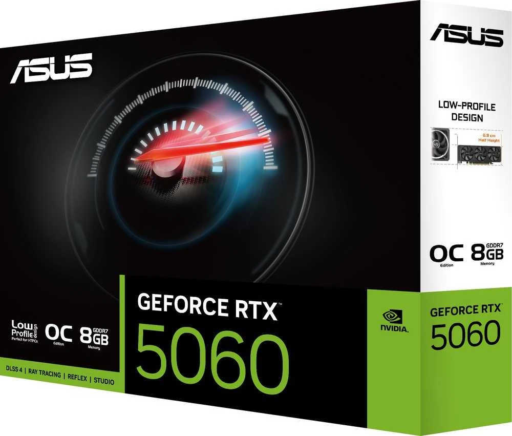 Vaizdo plokštė Asus GeForce RTX 5060 LP BRK OC 8GB GDDR7 DLSS4 (RTX5060-O8G-LP-BRK)