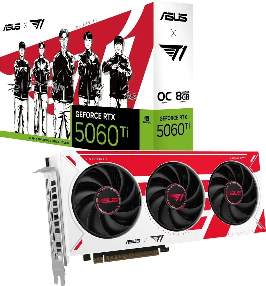 ASUS GeForce RTX 5060 Ti T1 OC 8GB DLSS4 vaizdo plokštė
