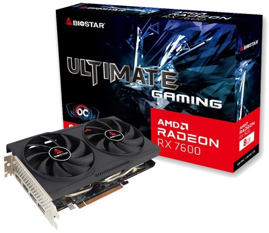 Vaizdo plokštė Biostar Radeon RX 7600 8GB GDDR6 (VA76S6RM81)